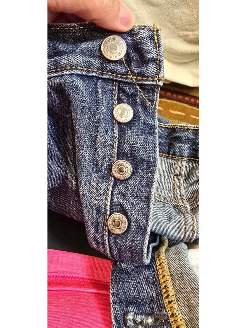 Circa 2015 36x34 Levi Button Fly Jeans in Great Condition
